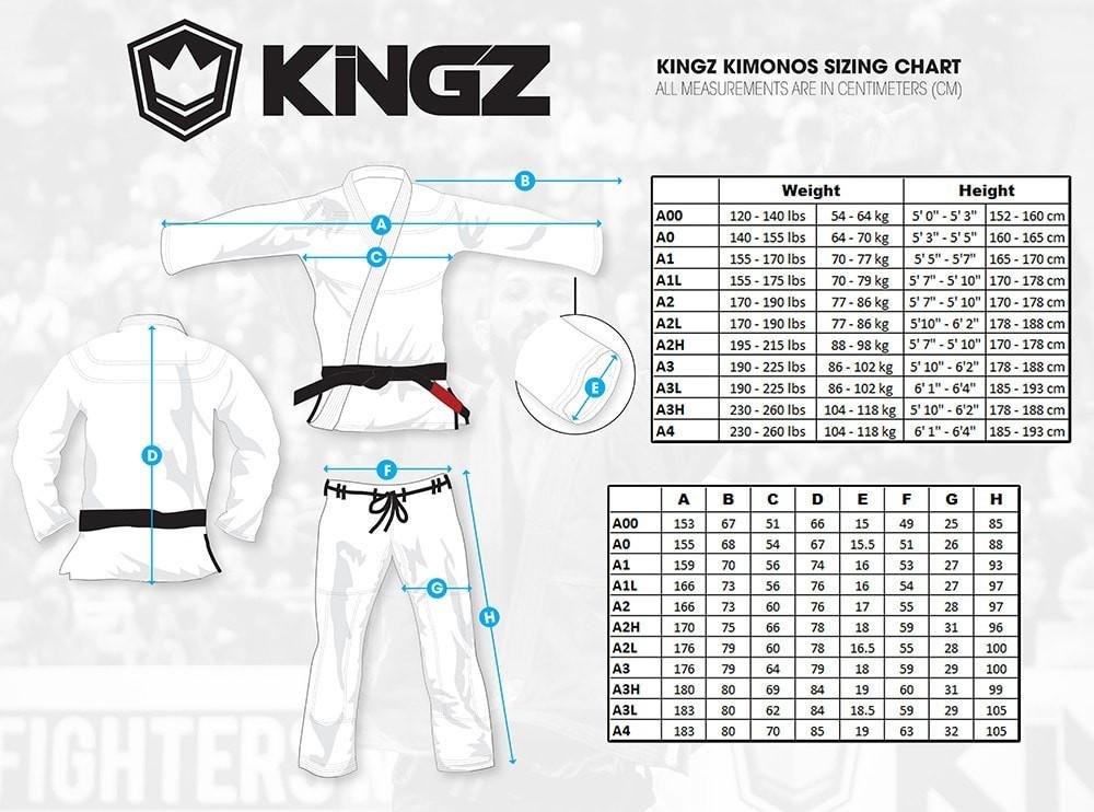 Elite Sports Bjj Gi Size Chart